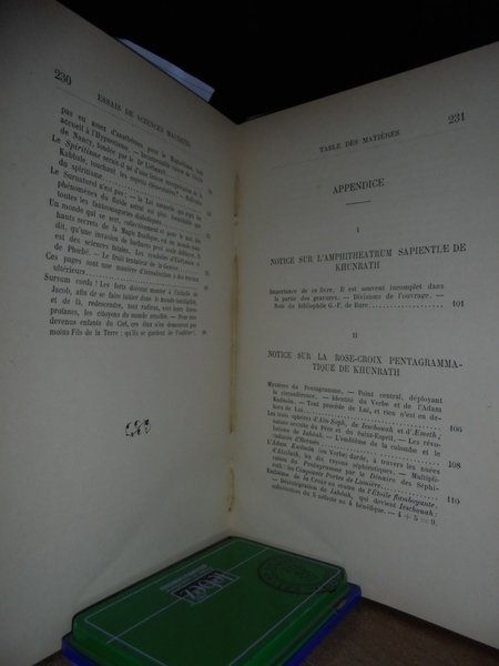 (Esoterismo) ESSAIS de Sciences Maudites. Au Seuil du Mystère.