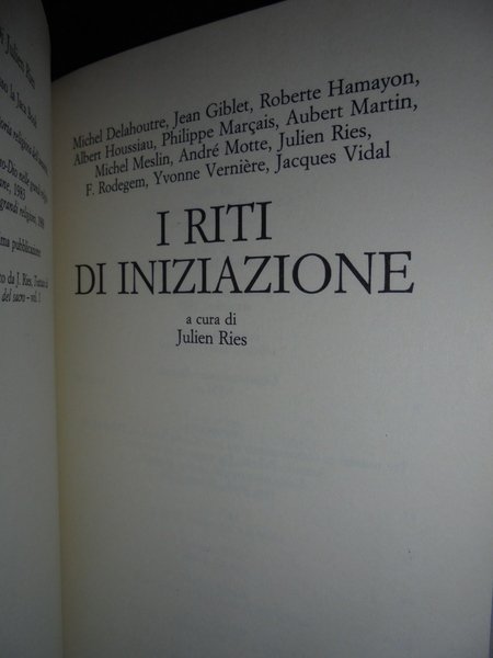 (Esoterismo) I Riti di iniziazione