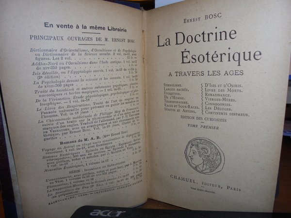 (Esoterismo) La Doctrine ésotérique à travers les âges