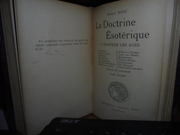 (Esoterismo) La Doctrine ésotérique à travers les âges