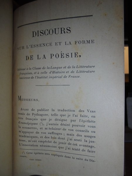 (Esoterismo) Les Vers Dorés de Pythagore expliqués et traduits en …