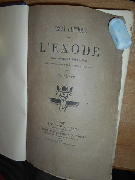 ESSAI critique sur L' EXODE (Résumé apodictique de la Mission …