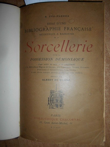 ESSAI D' UNE BIBLIOGRAPHIE Française Méthodique & Raisonnée de la …