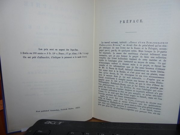 Essai d'une Bibliographie Néerlando-Russe