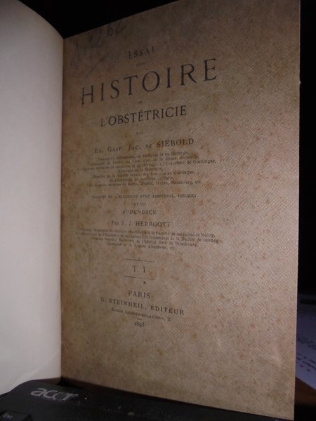 Essai d' une Histoire de l' Obstétricie. Traduit de l' …
