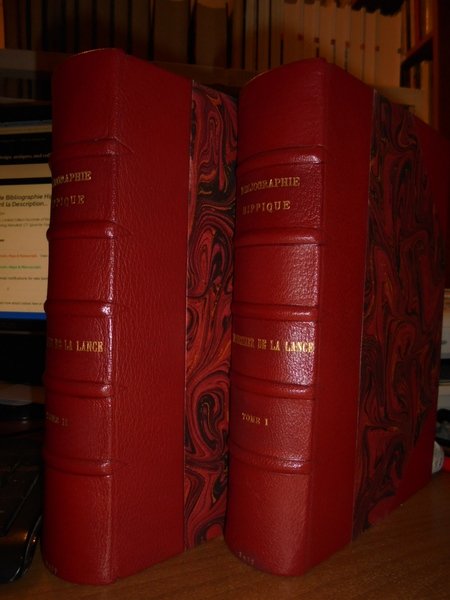 Essai de BIBLIOGRAPHIE HIPPIQUE donnant la description détaillée des ouvrages …