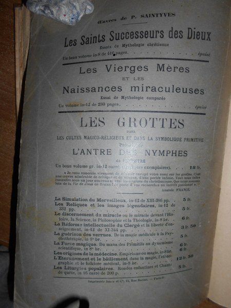 Essais de Folklore Biblique. Magie, Mythes et Miracles dans l' …