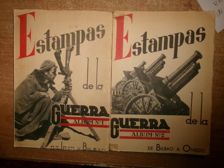 Estampas de la Guerra de Irun a Bilbao... album-N° 1 …
