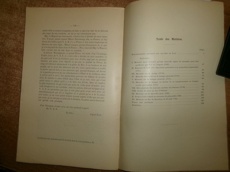 ETUDE Critique sur la Bibliographie des Oeuvres de Law. PAUL …