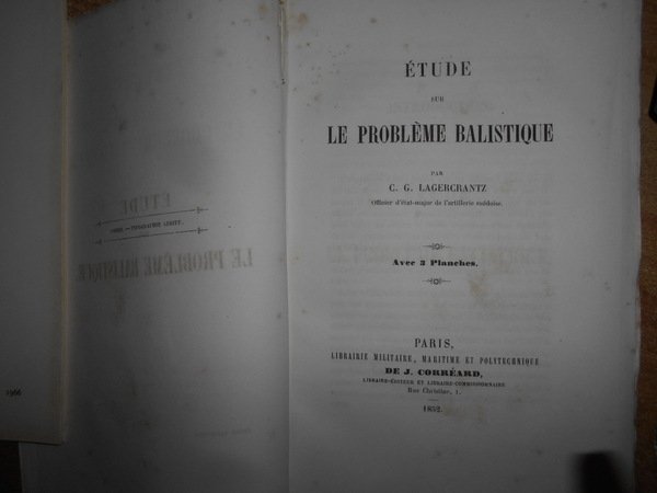 Etude SUR LE PROBLÈME BALISTIQUE