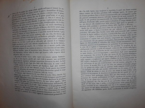 EUCLIDE e il suo secolo. Saggio storico matematico. Saggio di …