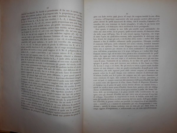 EUCLIDE e il suo secolo. Saggio storico matematico. Saggio di …