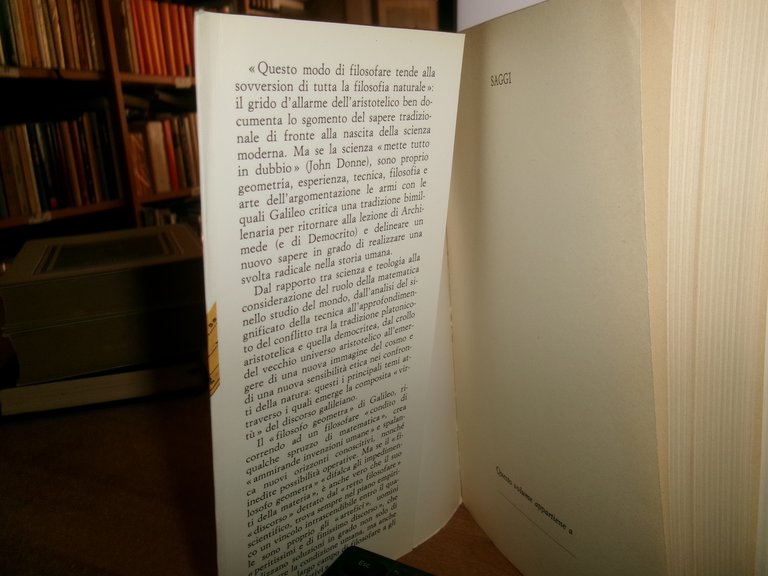 Fabio Minazzi. GALILEO "filosofo geometra" 1994 | Immagine Gallery 4