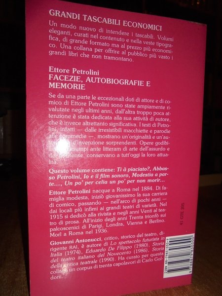 FACEZIE AUTOBIOGRAFIE E MEMORIE