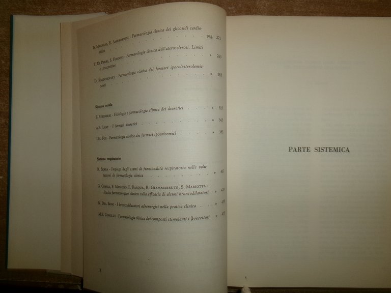 FARMACOLOGIA CLINICA E TERAPIA a cura di ALDO BERTELLI 1978