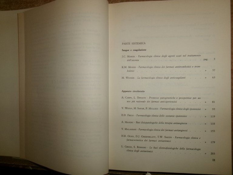 FARMACOLOGIA CLINICA E TERAPIA a cura di ALDO BERTELLI 1978