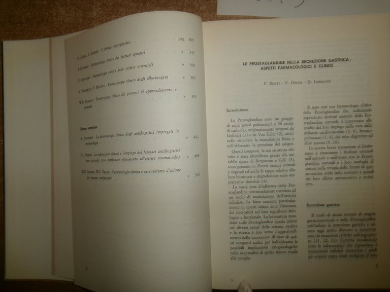 FARMACOLOGIA CLINICA E TERAPIA a cura di ALDO BERTELLI 1978