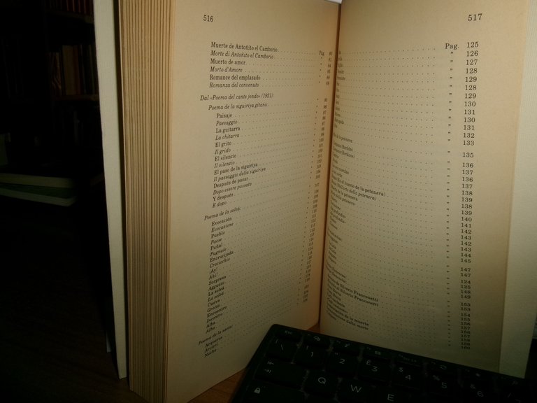 FEDERICO GARCIA LORCA. CANTI GITANI E ANDALUSI 1993