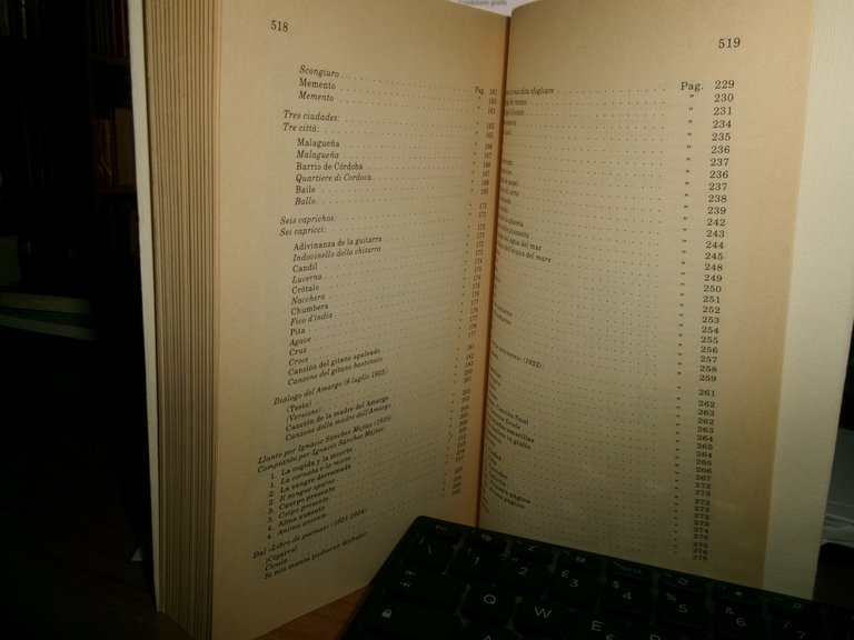 FEDERICO GARCIA LORCA. CANTI GITANI E ANDALUSI 1993