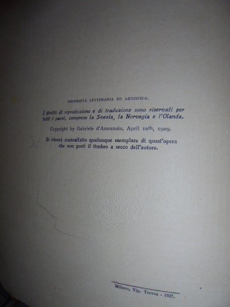 FEDRA. Tragedia di Gabriele D' Annunzio