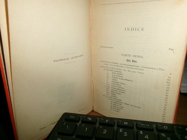 FELICE RAMORINO. MITOLOGIA CLASSICA Illustrata - HOEPLI, 1911
