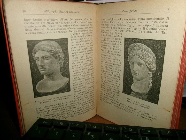 FELICE RAMORINO. MITOLOGIA CLASSICA Illustrata - HOEPLI, 1911