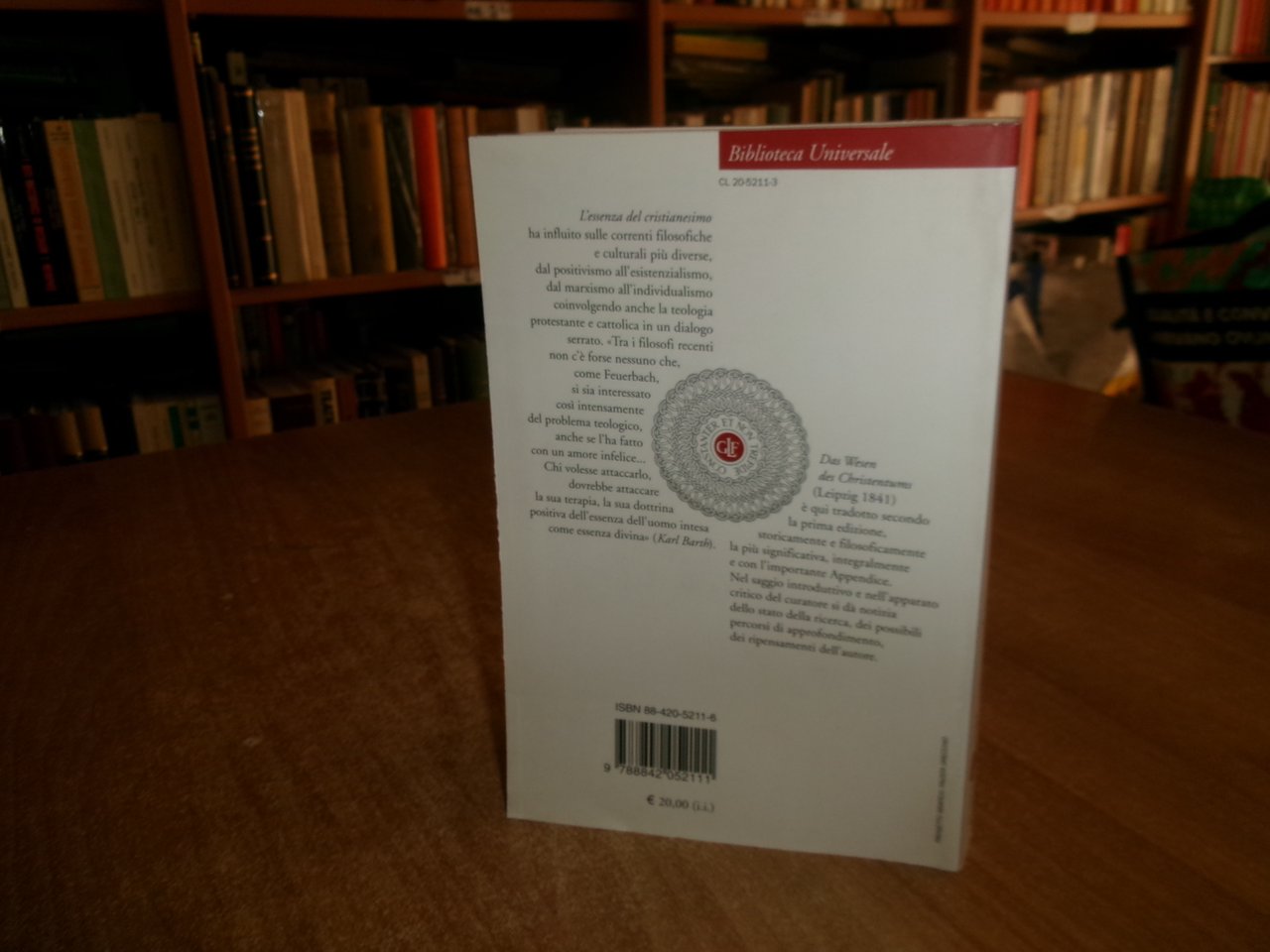 FEUERBACH. L' Essenza del cristianesimo a cura di Francesco Tomasoni …