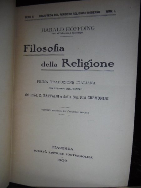 Filosofia della religione