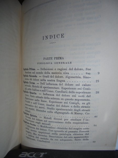 Fisiologia del dolore di Paolo Mantegazza