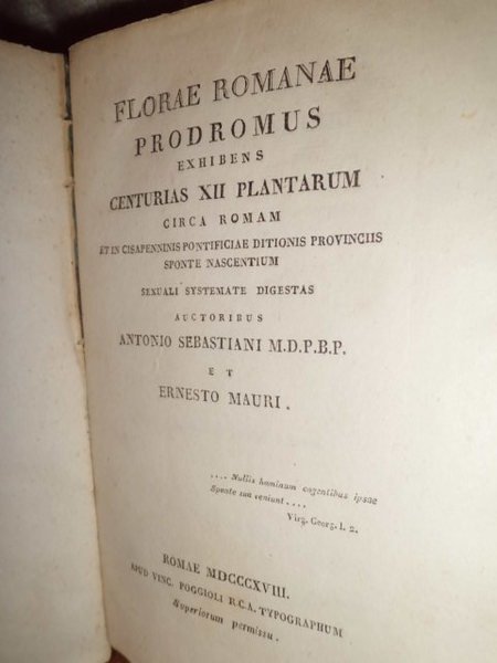 Florae Romanae Prodomus exibens centurias XII plantorum circa Roman et …