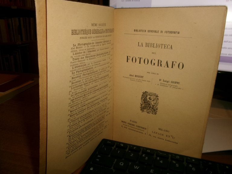 (Fotografia) ABEL BOUGUET - LUIGI GIOPPI. La Biblioteca del FOTOGRAFO …
