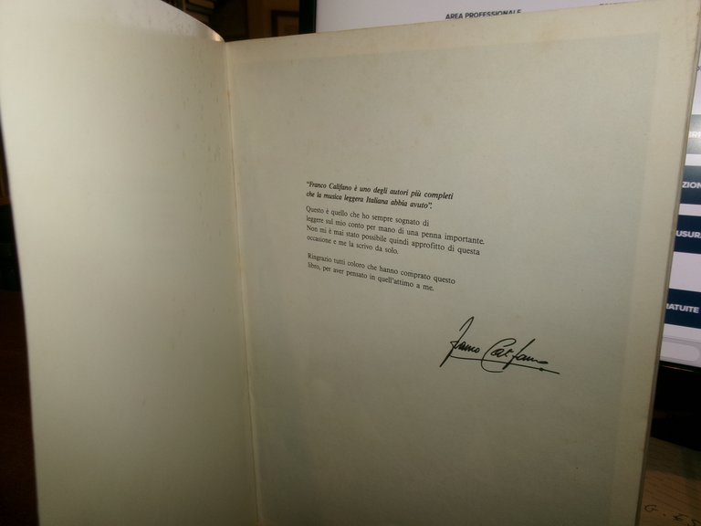 FRANCO CALIFANO Io... e le altre 1988