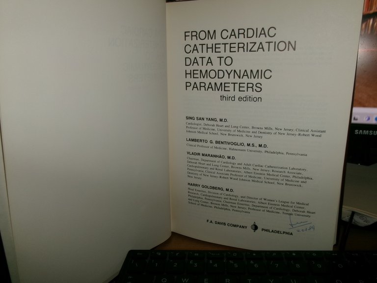 FROM CARDIAC CATHERIZATION DATA TO HEMODYNAMIC... BENTIVOGLIO-GOLDBERG 1988