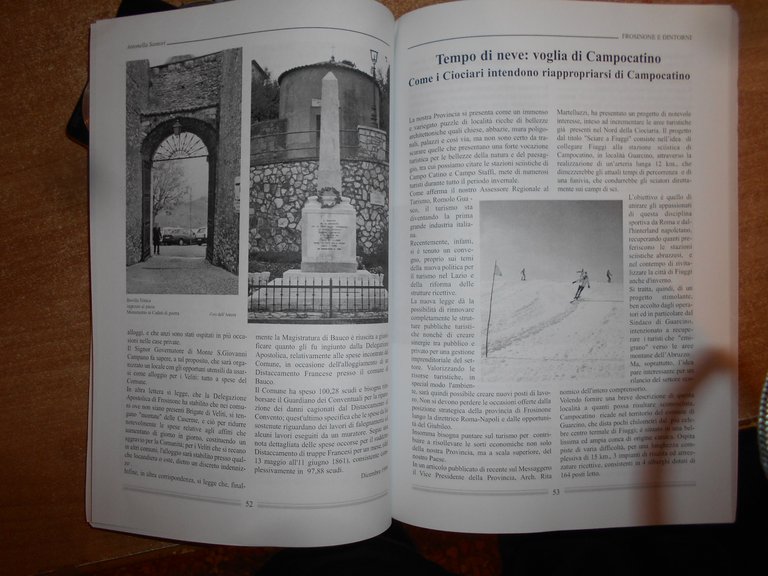 FROSINONE e Dintorni. Cronache e Storia di un Territorio. SANTORI …