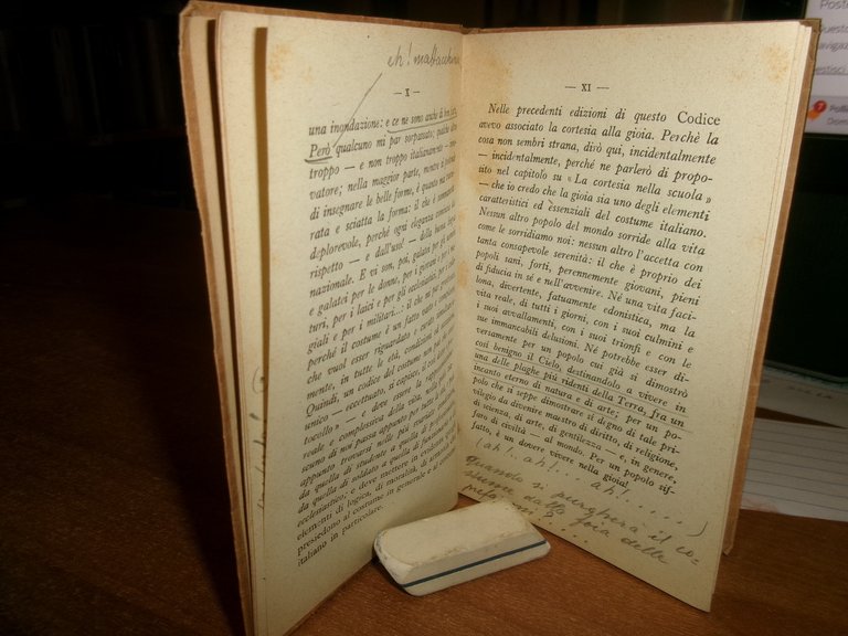 G. BORTONE. Il Codice della Cortesia Italiana - 1941