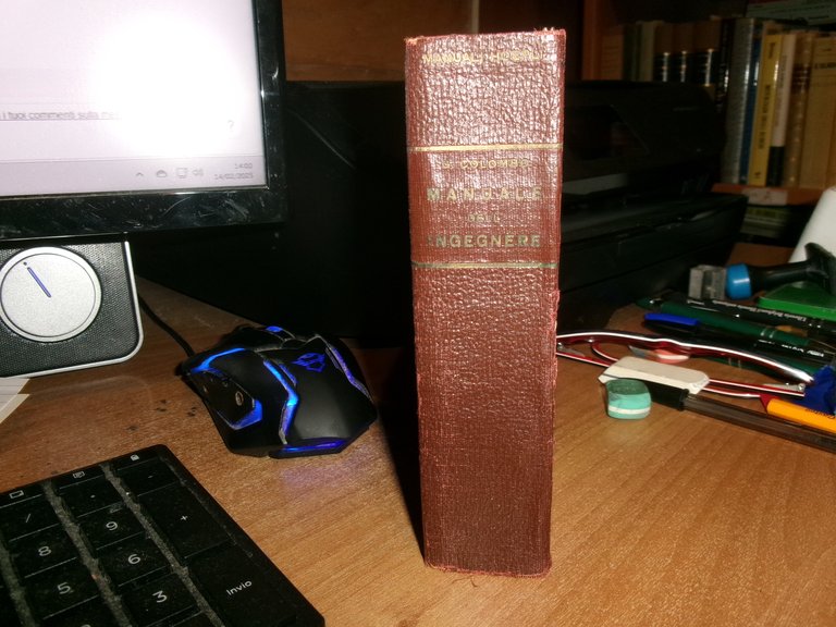 G. COLOMBO. Manuale dell' Ingegnere Civile e industriale. Hoepli 1939