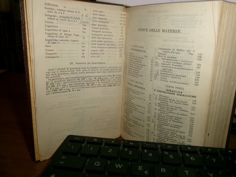 G. COLOMBO. Manuale dell' Ingegnere Civile e industriale. Hoepli 1939
