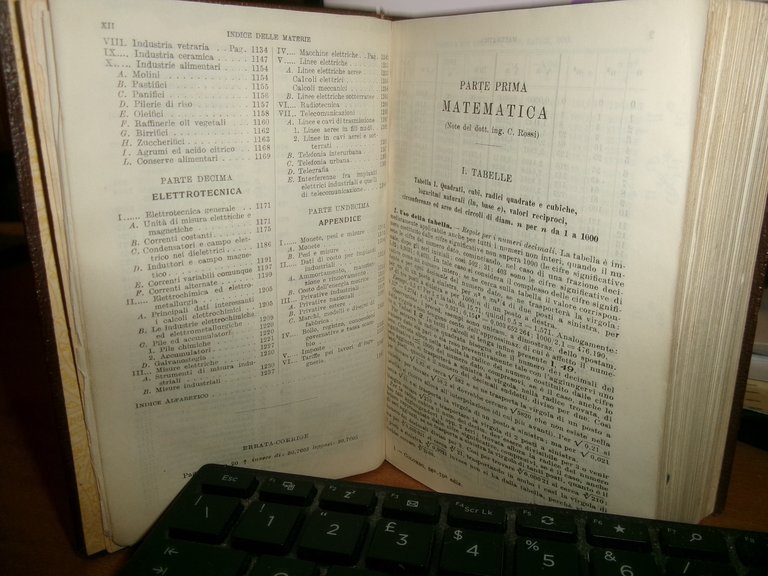 G. COLOMBO. Manuale dell' Ingegnere Civile e industriale. Hoepli 1939