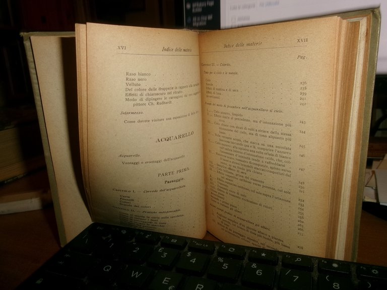 G. RONCHETTI. Manuale per i Dilettanti di Pittura... Hoepli, 1919 …