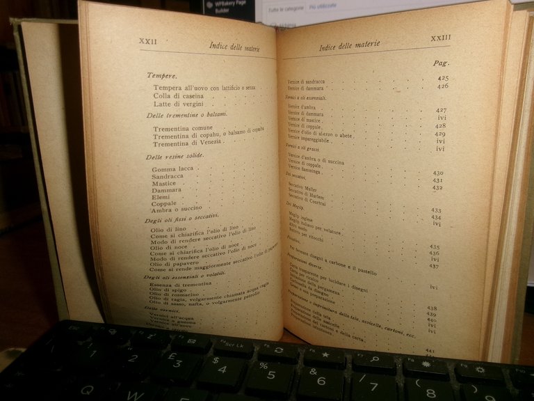 G. RONCHETTI. Manuale per i Dilettanti di Pittura... Hoepli, 1919 …