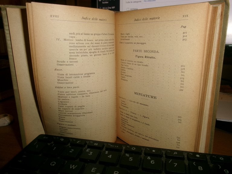 G. RONCHETTI. Manuale per i Dilettanti di Pittura... Hoepli, 1919 …