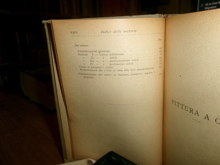 G. RONCHETTI. Manuale per i Dilettanti di Pittura... Hoepli, 1919 …