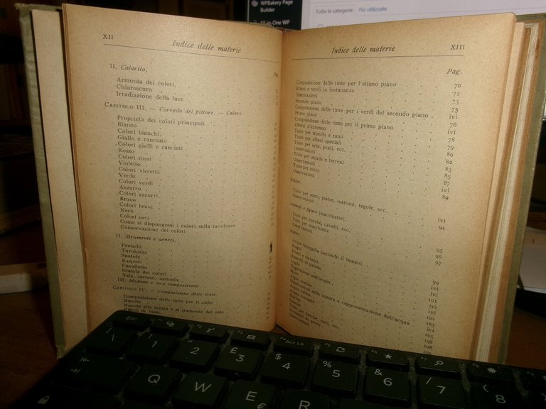 G. RONCHETTI. Manuale per i Dilettanti di Pittura... Hoepli, 1919 …