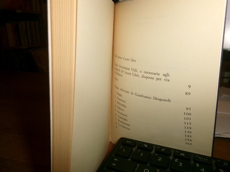 GAETANO VOLPI. Del furore d' aver libri 1989