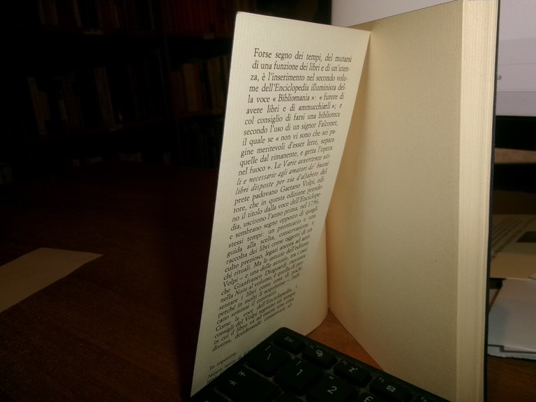 GAETANO VOLPI. Del furore d' aver libri 1989