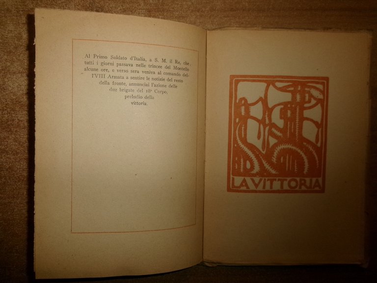 GEN. ENRICO CAVIGLIA. VITTORIO VENETO Edizione de L' Eroica 1920