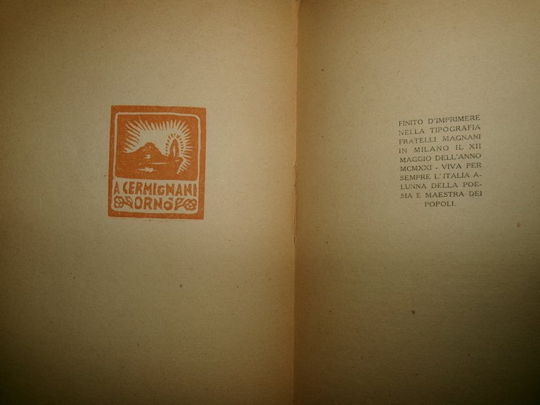 GEN. ENRICO CAVIGLIA. VITTORIO VENETO Edizione de L' Eroica 1920