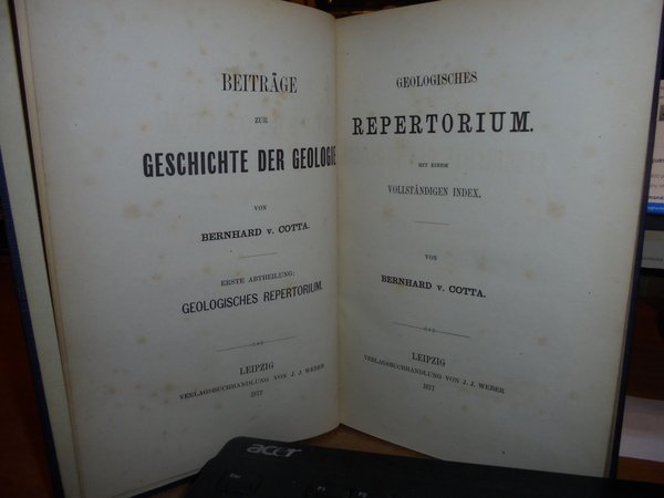 Geologisches Repertorium mit einem Vollstandigen Index