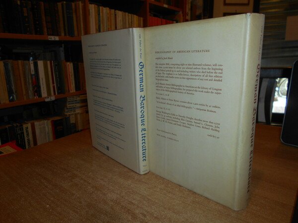 GERMAN BAROQUE LITERATURE a Catalogue of the Yale University Library
