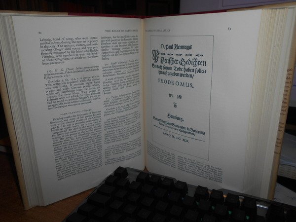 GERMAN BAROQUE LITERATURE a Catalogue of the Yale University Library